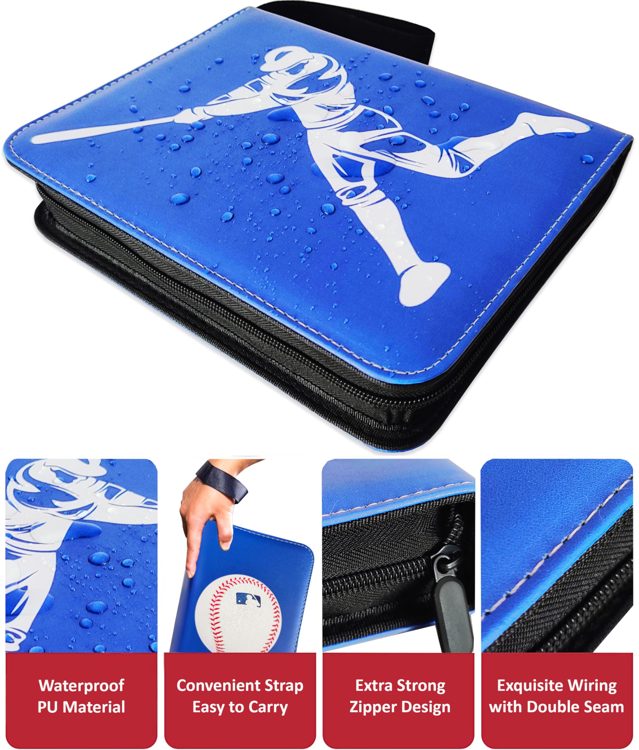 Amazon.co.jp: 野球カードバインダー 900ポケット 50スリーブ 大型野球